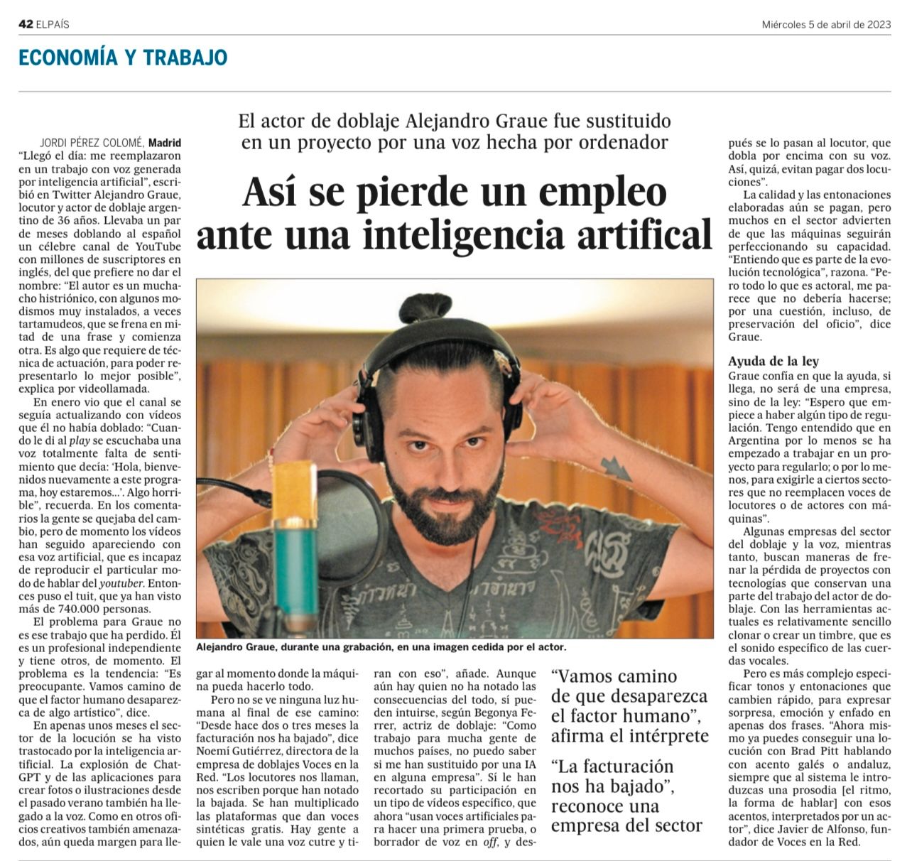 La IA y la locución: ¿Estamos presenciando el fin del factor humano en la industria de las voces?