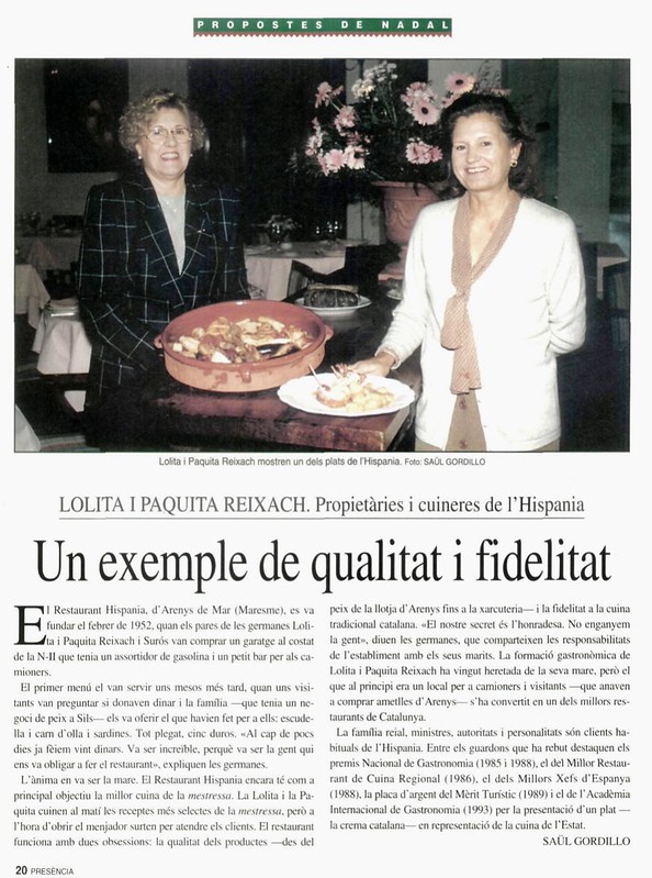 Presència, 12 de desembre de 1993 | Un exemple de qualitat i fidelitat 