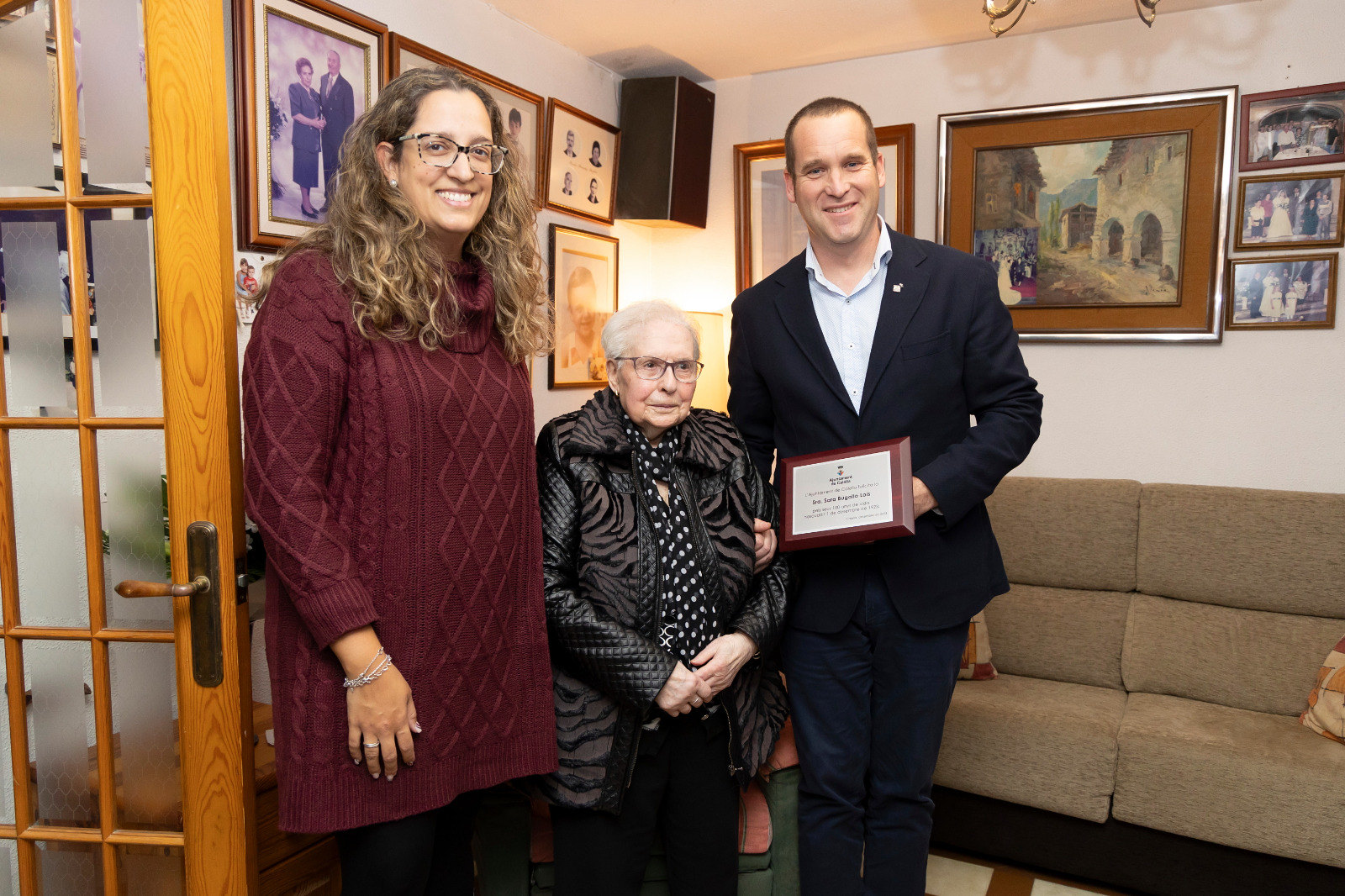 Sara Bugallo Lois, una abuela centenaria que llegó a Calella desde Galicia