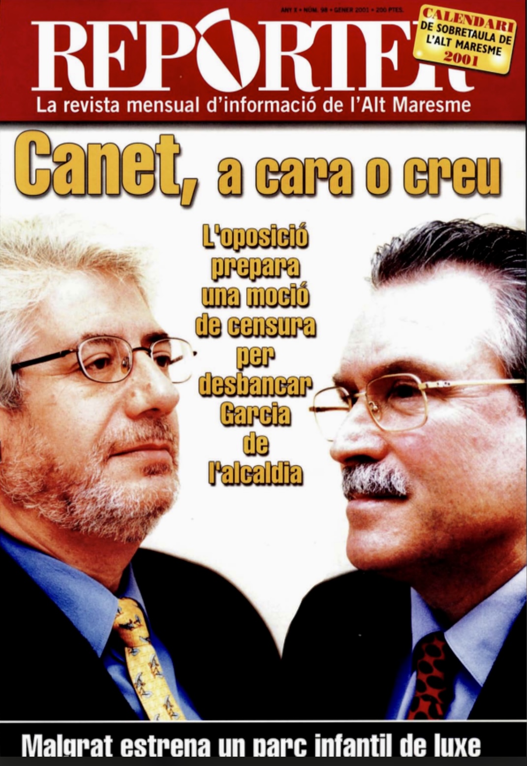 Repòrter: Moció de censura a Canet i crisi a Convergència