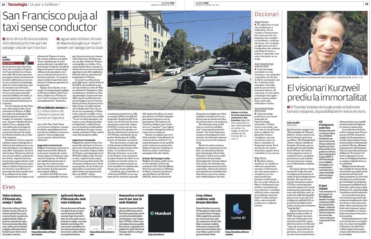 Algoritme Transparent fa el salt al paper amb una sèrie sobre IA per a tothom