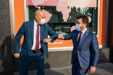 El president Aragonès demana el suport dels empresaris per reclamar la gestió del Prat