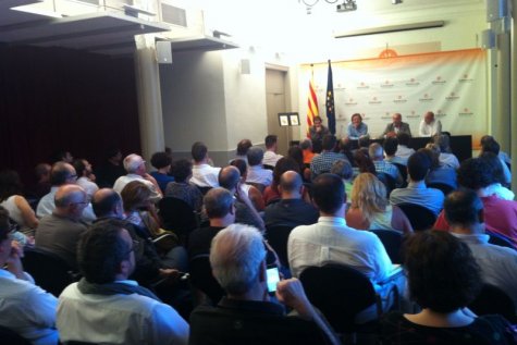 Parreño, Iparraguirre i Gras, a la presentació de \'Sobirania.cat\'