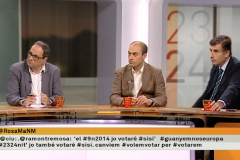 TV3. 2324. Ramon Tremosa, Juan López, Saül Gordillo i Quim Torra