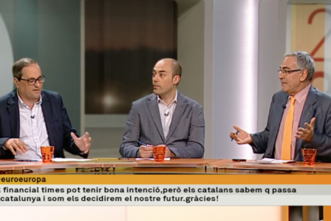 TV3. 2324. Josep Gonzàlez, Saül Gordillo, Quim Torra i Toni Bolaño