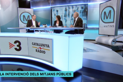 TV3. Els matins. Vicent Sanchis i Saül Gordillo valoren els efectes de l\'aplicació del 155 en els mitjans públics