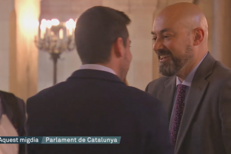 TV3. Telenotícies migdia. Primera sessió de control a la CCMA després de vuit mesos sense fer-se