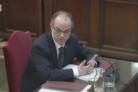 TV3. Telenotícies vespre. Jordi Turull davant del Suprem sobre la factura de publicitat de la CCMA. \"No es va gastar ni un euro.\" 