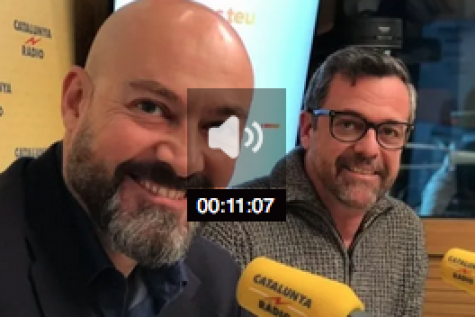 Catalunya Ràdio. El matí de Catalunya Ràdio. Saül Gordillo i Santi Faro: \"Són tres anys per sobre dels 630.000 oients\"