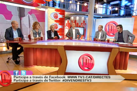 TV3. Divendres. Pere Escobar, Núria Ferré, Sebastià Serrano, Saul Gordillo i Tian Riba (Part 1)