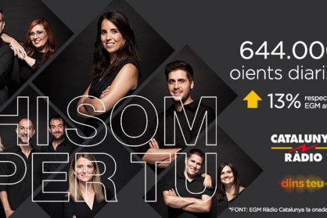 TV3. Telenotícies. Catalunya Ràdio, l\'emissora que més creix en oients