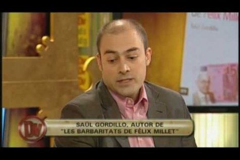 Entrevista a TV3 llibre Les barbaritats de Fèlix Millet