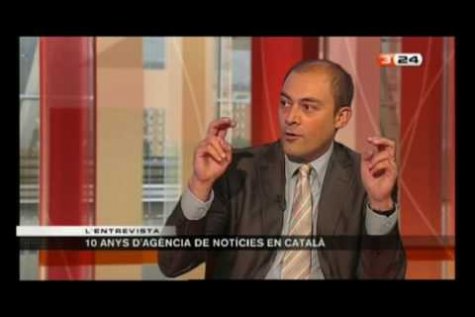 Entrevista al director de l'ACN amb motiu del 10è aniversari de l'Agència al canal 3/24 (2/2)