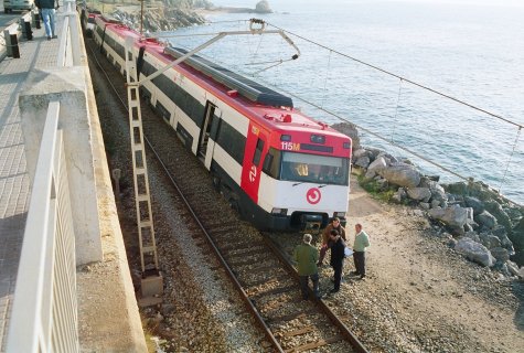 Sabotatge als trens del Maresme