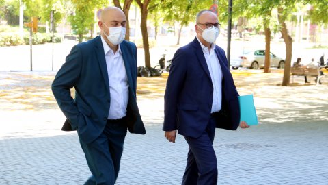 El director de Catalunya Ràdio, Saül Gordillo, citat a declarar novament al jutjat d'instrucció número 13 de Barcelona per l'1-O. Ciutat de la Justícia. L'Hospitalet de Llobregat. 21 de juny de 2021
