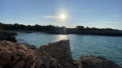 Menorca. Ciutadella. Cala des Talaier des de Punta des Pinar. Agost de 2021