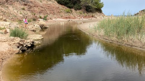 Menorca. Algaiarens. Platja des Bot. Agost de 2021