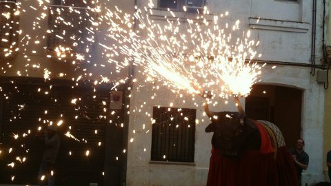 Les Santes 2014. Anem a tancar. Foto amb el mòbil. Mataró. Juliol del 2014