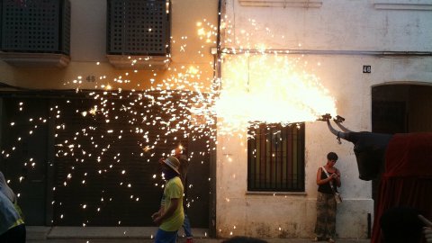 Les Santes 2014. Anem a tancar. Foto amb el mòbil. Mataró. Juliol del 2014