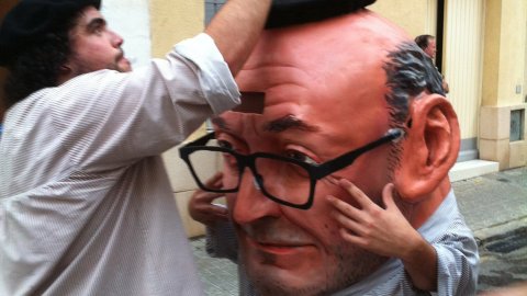 Les Santes 2014. Anem a tancar. Foto amb el mòbil. Mataró. Juliol del 2014