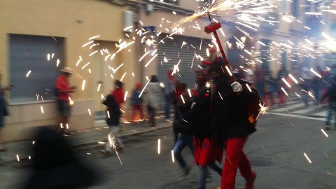Les Santes 2014. Anem a tancar. Foto amb el mòbil. Mataró. Juliol del 2014
