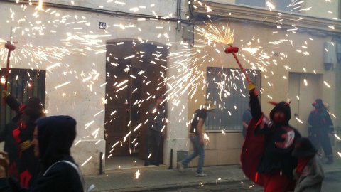 Les Santes 2014. Anem a tancar. Foto amb el mòbil. Mataró. Juliol del 2014