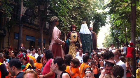 Les Santes. Mataró. Foto feta amb mòbil. Juliol de 2013