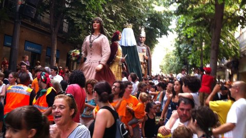 Les Santes. Mataró. Foto feta amb mòbil. Juliol de 2013