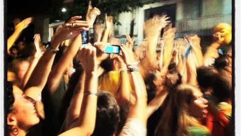 Les Santes. Mataró. Foto feta amb mòbil i penjada a Instagram. Juliol de 2012
