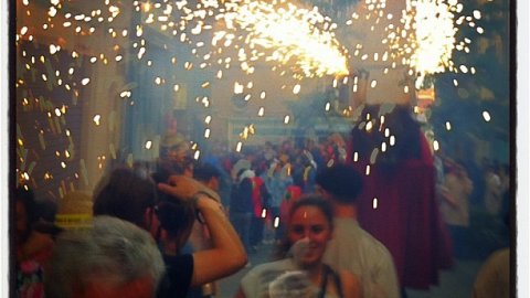 Les Santes. Mataró. Foto feta amb mòbil i penjada a Instagram. Juliol de 2012