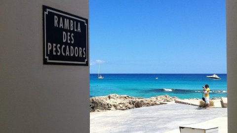 Formentera. Foto feta amb el mòbil. Agost de 2013