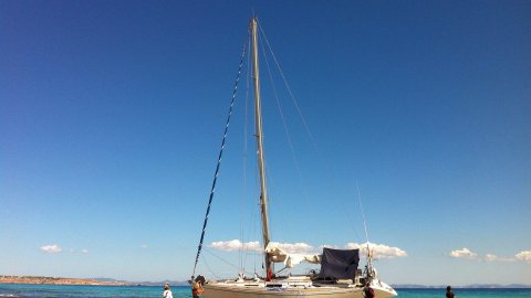 Formentera. Foto feta amb el mòbil. Agost de 2013