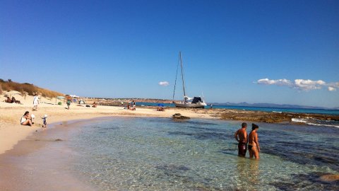 Formentera. Foto feta amb el mòbil. Agost de 2013