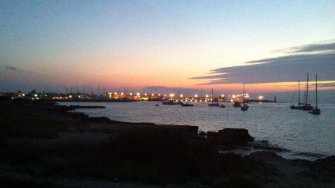 Formentera. Foto feta amb el mòbil. Agost de 2013