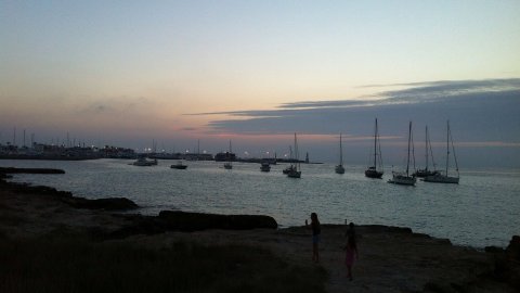 Formentera. Foto feta amb el mòbil. Agost de 2013