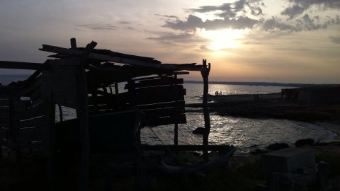 Formentera. Foto feta amb el mòbil. Agost de 2013