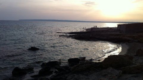 Formentera. Foto feta amb el mòbil. Agost de 2013