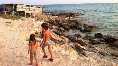 Formentera. Foto feta amb el mòbil. Agost de 2013