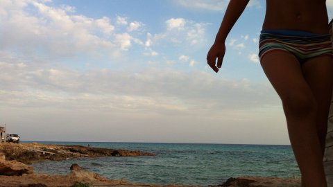 Formentera. Foto feta amb el mòbil. Agost de 2013