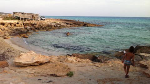 Formentera. Foto feta amb el mòbil. Agost de 2013