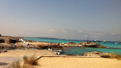 Formentera. Foto feta amb el mòbil. Agost de 2013