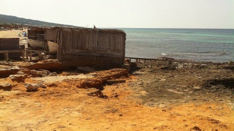 Formentera. Foto feta amb el mòbil. Agost de 2013