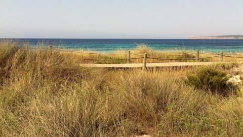 Formentera. Foto feta amb el mòbil. Agost de 2013