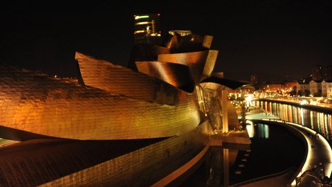 Bilbao. Museu Guggenheim. Ría de Bilbao. Desembre de 2012