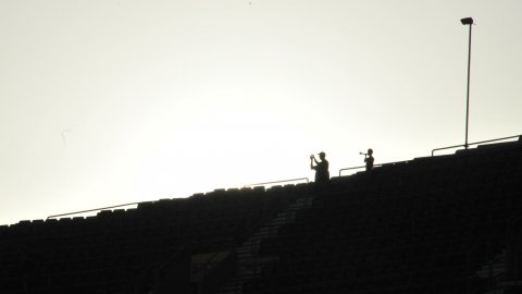 Celebració del títol de Lliga 2010-2011 del Futbol Club Barcelona al Camp Nou. Barcelona. 13 de maig de 2011