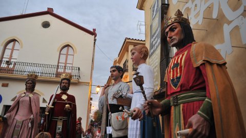 Gegants a la festa major de Pineda de Mar. Agost de 2010