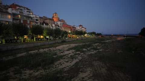 Riera de la Vallalta a Sant Pol de Mar. 7 d'agost de 2010