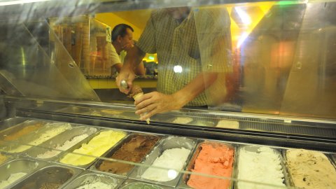 Gelats a Sant Pol de Mar. 7 d'agost de 2010