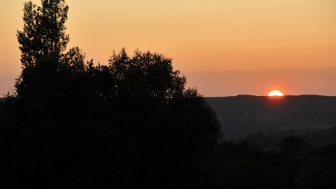 Posta de sol a Fixó (Forcarei). Agost 2009