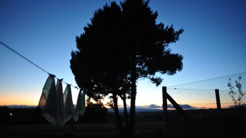 Posta de sol a Fixó (Forcarei). Agost 2009
